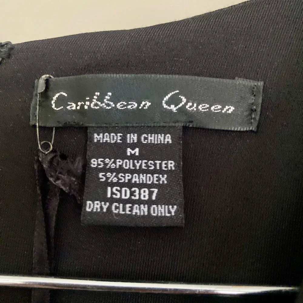Caribbean Queen Black Dress with Jewel Embellishment - Picture 2 of 4